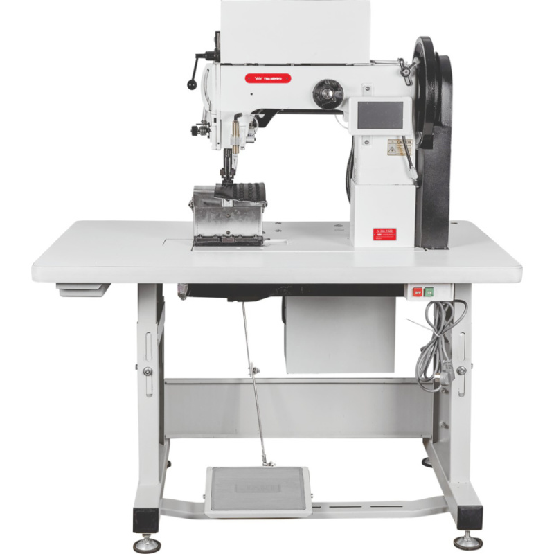 V-366-102D Post bed single & double needle top & bottom feed heavy duty pattern sewing machine